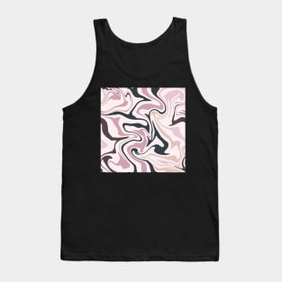 Retro Groovy Abstract Pattern Design Tank Top